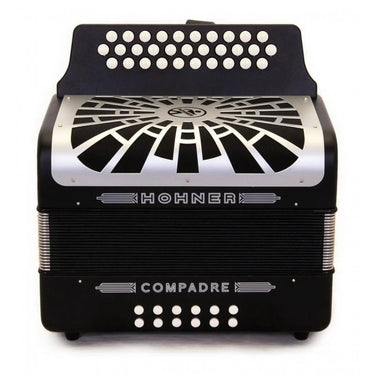 Acordeon Hohner De Botones Diat. Compadre Sol-do-fa Negro, A48221